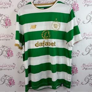 New Balance jersey magners Celtic football Green gold White Jersey T-shirt top